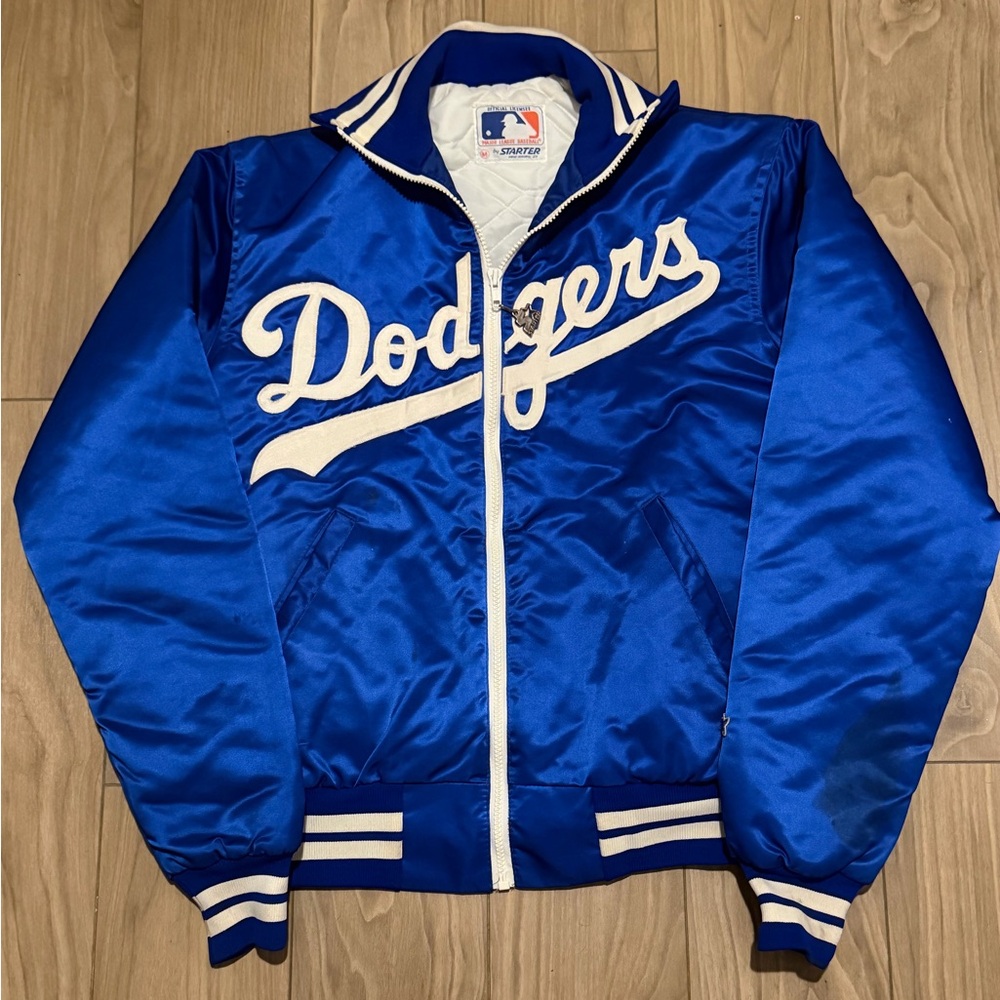 Vintage 80S Starter Los Angeles
Dodgers Satin Jacket RARE MENS ZIP UP